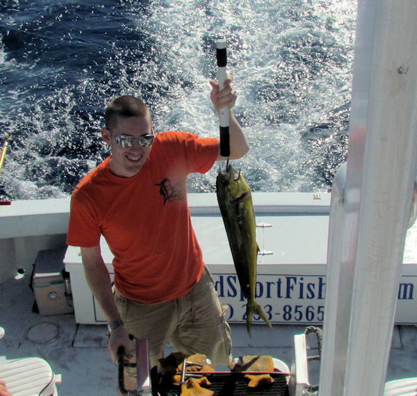 Dolphin caught in Key West fishing on charter boat Southbound from Charter Boat Row, Key West