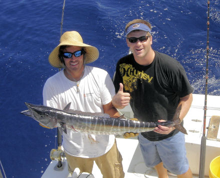 Wahoo caught fishing in Key West, Florida on charter boat Southbound