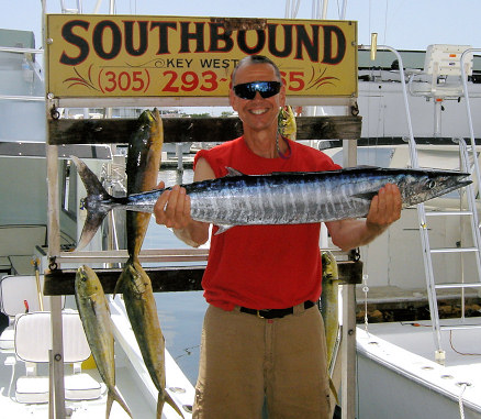 Wahoo Caught fishing on Charter Boat Southbound in Key West, Florida