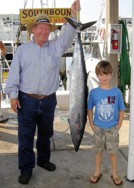 Wahoo caught fishing aboard the Charter Boat Southbound in Key West, Florida