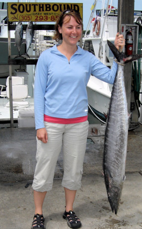 Wahoo caught fishing charter boat Southbound in Key West Florida
