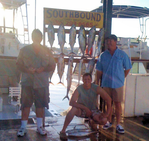 Black Fin Tuna caugth in Key West fishing on charter boat Southbound from Charter Boat Row, Key West