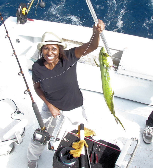 Dolphin caught fishing in Key West on Charter Boat Southbound from Charter Boat Row Key West