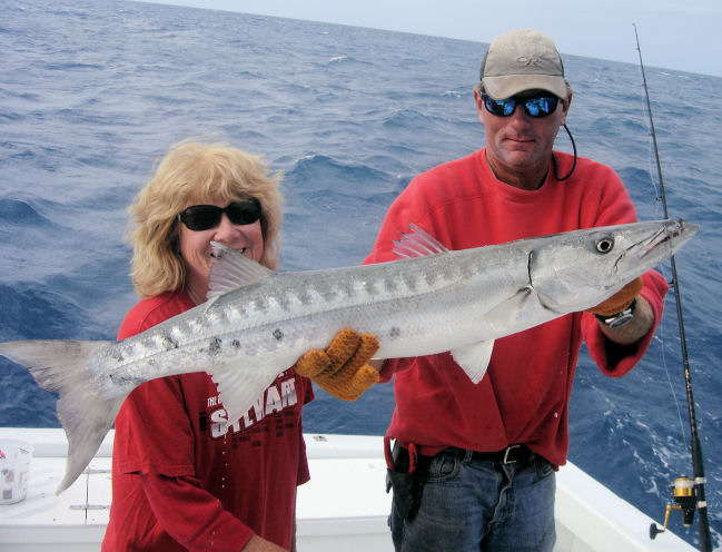 Huge Barracuda caught in Key West fishing on charter boat Southbound from Charter Boat Row Key West