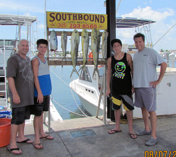 dolphin caught in Key West fishing on charter boat Southbound