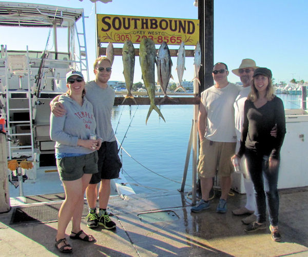 tuna and dolphin caugth on charter boat Southbound