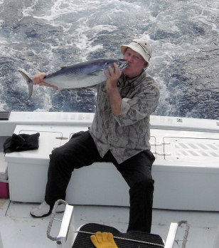 Bonito caught aboard the charter boat Southbound in Key West, Florida