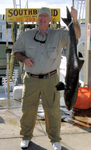 Cobia caught aboard the charter boat Southbound in Key West, Florida