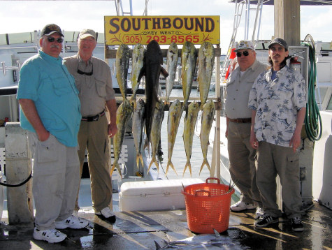 Fish caught aboard the charter boat Southbound in Key West, Florida
