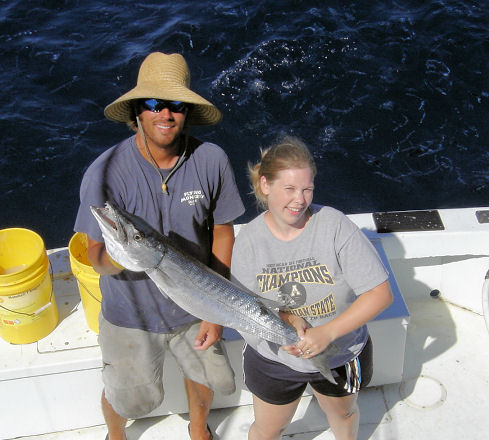 Barracuda caught fishing in Key West on charter boat Southbound