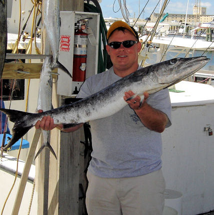 Big Barracuda caught fishing in Key West on charter boat Southbound