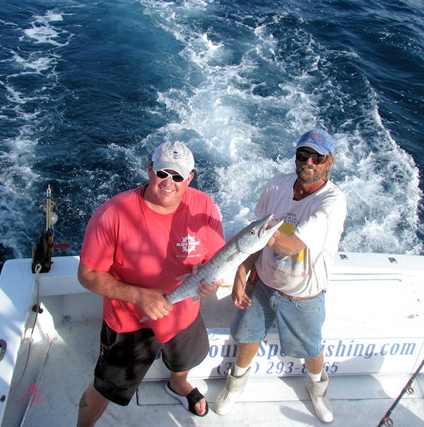 Barracuda caught fishing Key West on charter boat Southbound from Charter Boat Row Key West