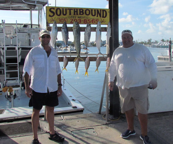 Mackrels and Yellow tail snapper caught in Key West on Southbound
