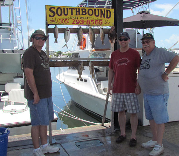 Gray and Yellow tail snapper caught in Key West fishing on charter boat Southbound from Charter Boat Row