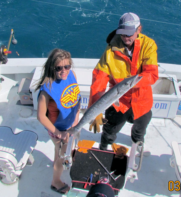 Barracuda caught in Key West fishing on charter boat Southbound from Charter Boat Row, Key West