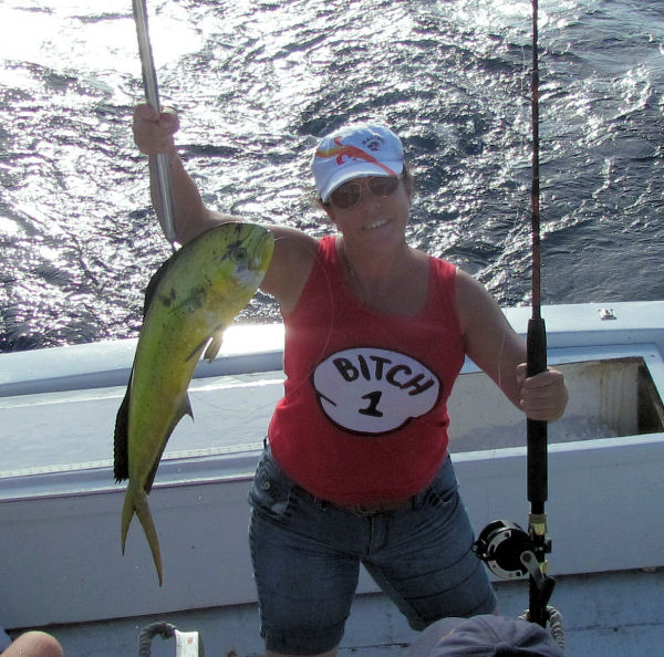 Dolphin caught in Key West fisihing on charter boat Southbound from Charter Boat Row, Key West Florida