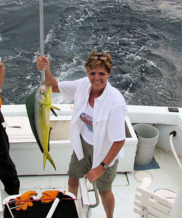 Dolphin caught in Key West fisihing on charter boat Southbound from Charter Boat Row, Key West Florida