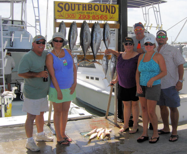 Black Fin Tuna caught fishing Key West on charter boat Southbound from Key West Charter Boat Row