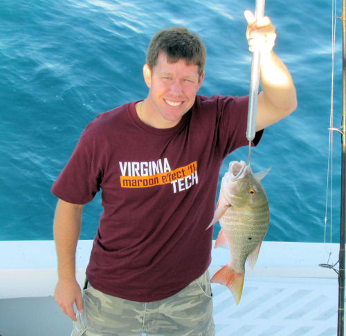 Mutton snapper caught in Key West fishing on charter boat Southbound from Charter Boat Row Key Wes