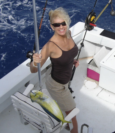 dolphin caught fishing charter boat Southbound in Key West Florida