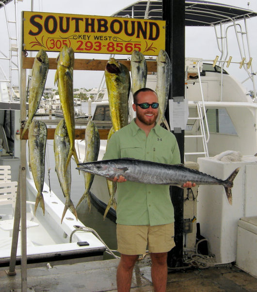 Wahoo caught fishing Key West on charter boat Southbound from Charter Boat Row Key Wes