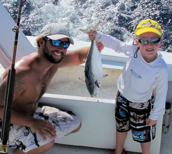 bonito caught in Key West fishing on charter boat Southbound