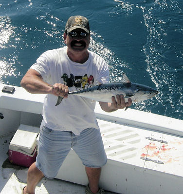 Bonito caught in Key West fisihing on charter fishing boat Southbound from Charter Boat Row, Key Wes