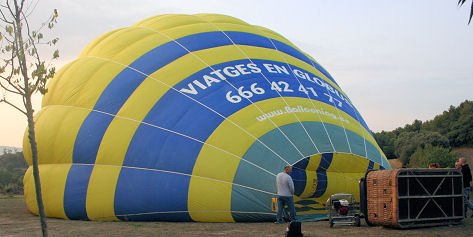 Inflating the balloon