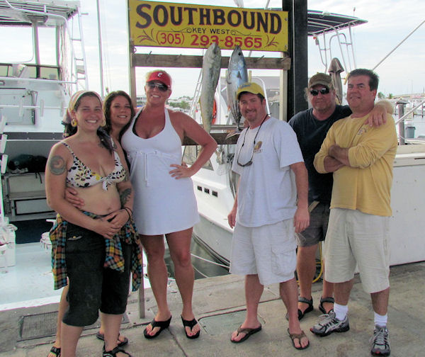 Dolphin and Tuna caught fishing Key West on charter boat Southbound from Charter Boat Row Key West