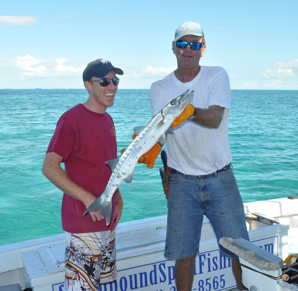 Barracuda caught fishing Key West on charter boat Southbound from Charter Boat Row Key West