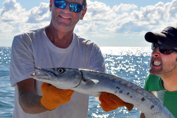Barracuda caught fishing Key West on charter boat Southbound from Charter Boat Row Key West