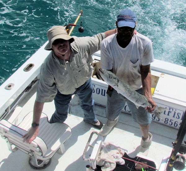 Barracuda caught fishing Key West on charter boat Southbound from Charter Boat Row Key West