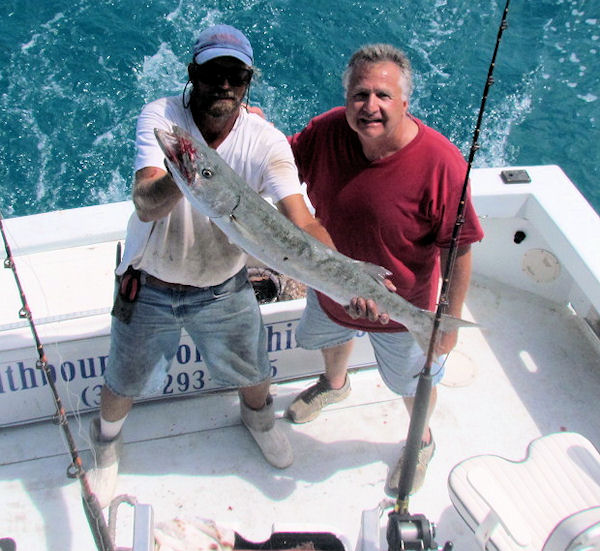 Barracuda caught fishing Key West on charter boat Southbound from Charter Boat Row Key West