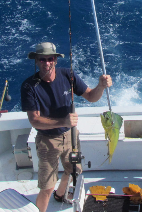 Dolphin caught fishing in Key West on Charter Boat Southbound from Charter Boat Row Key West