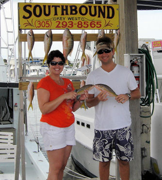 Fresh fish for dinner after fishing on the Southbound in Key West, Florida