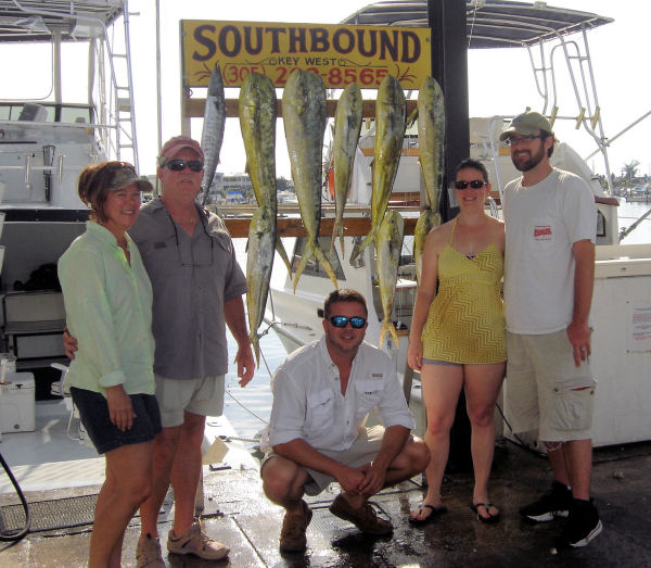 Dolphin caught in Key West fishing on Charter Boat Southbound from Charter Boat Row, Key West