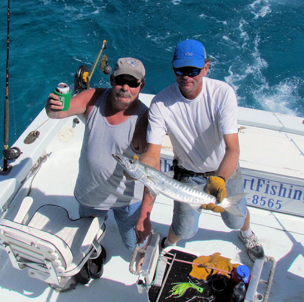 Barracuda caught and released fishing Key West on charter boat Southbound from Charter Boat Row Key West
