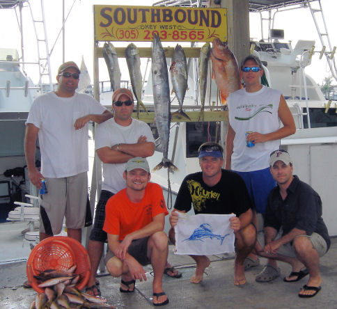 The end of a great day fishing in Key West Florida