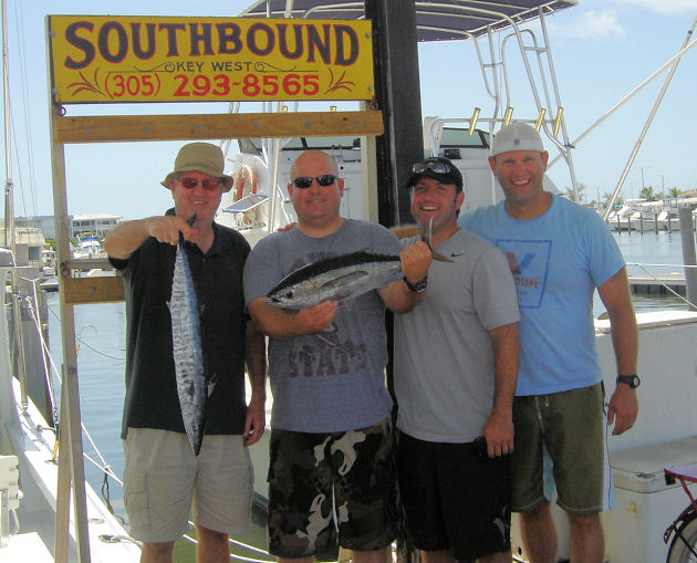 Wahoo and Tuna caught fishing Key West on charter boat Southbound from Key West Charter Boat Row'