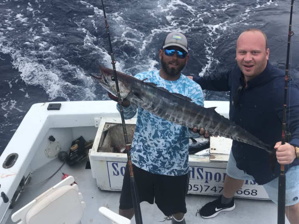 Wahoo caugth on charter Boat Southbound in Key West Florida