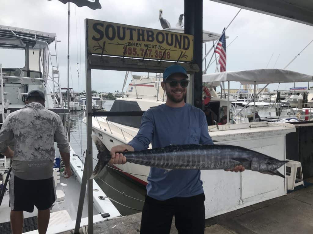 nice Wahoo caugth on charter boat Southbound in Key West , Florida