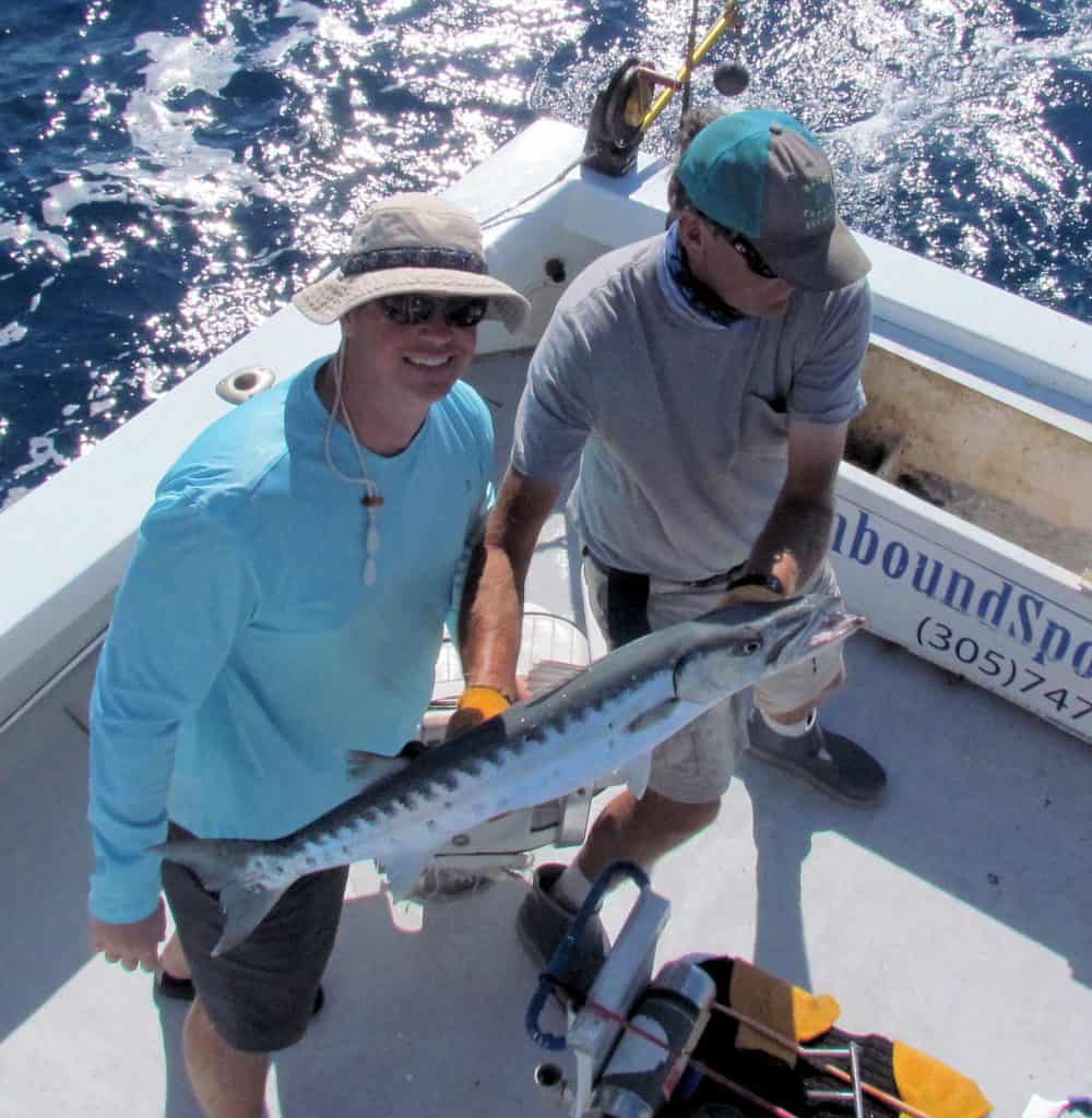 Baracuda caught and released in Key West inshore fishing