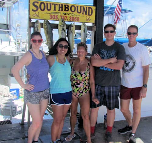 Dolphin caught off Key West Florida on charter boat Southbound
