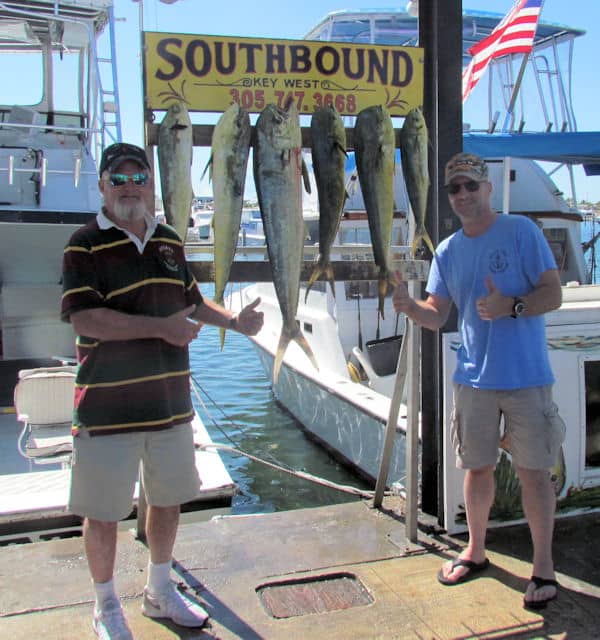 Dolphin caught offshore of Key West Florida on the Charter Boat Southbound