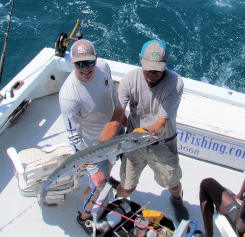 On the reef getting great light tackle action off Key West Florida