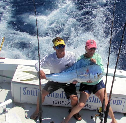 Big BullDolphin caught in Key West fishing on charter boat Southbound