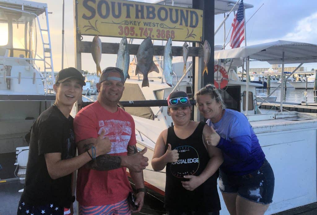 Reef fish caught in Key West fishing on Charter boat Southbound
