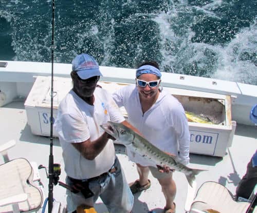 Fun fishing for Barracuda on spinning tackle with Southbouond Sportfishing