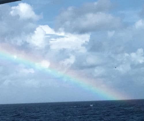 Rainbow offshore of Key West, Florida