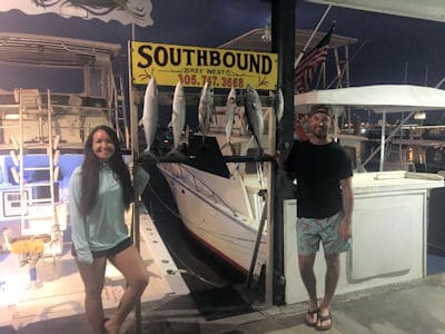 Mackerel and Black Fin Tuna caught in Key West fishing on charter boat Southbound